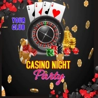 Casino Night Party Logo template