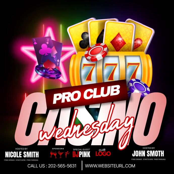 Casino Night Party Video Instagram 帖子 template
