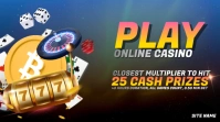 Casino Online Twitter Post template