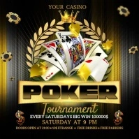 Casino Poker Square (1:1) template
