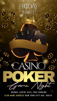 Casino Poker Game Instagram Story template