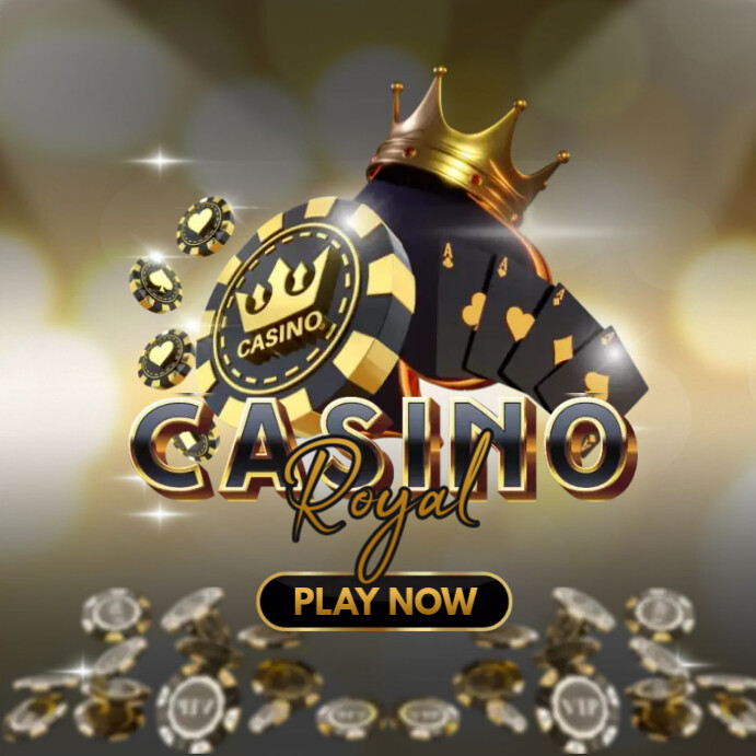 Sjabloon Casino Royal Black gold | PosterMyWall