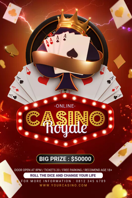 Casino Royale Flyer Template Cartaz