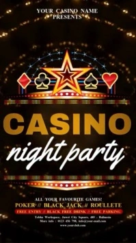Casino Tournament Ads Instagram Story template