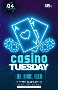 Casino Tuesday Tabloid template