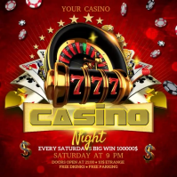 Casino Video Square (1:1) template