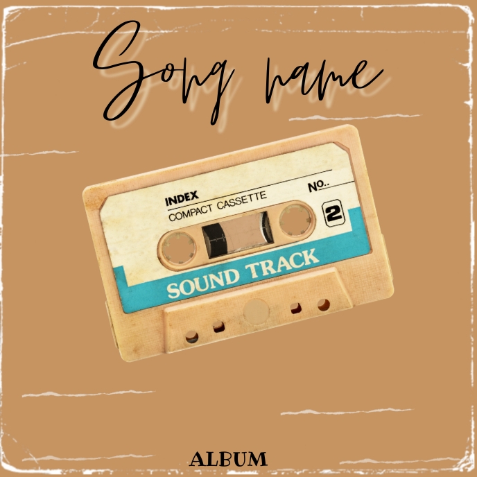 cassette album cover Template PosterMyWall
