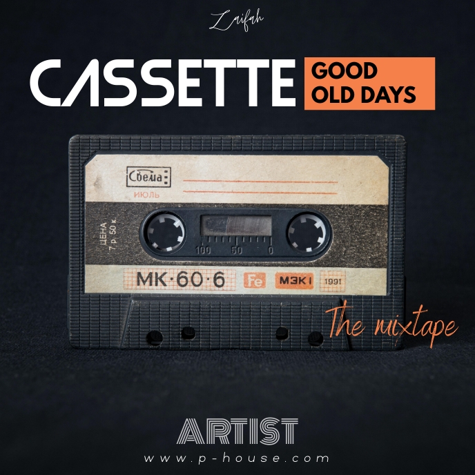 Templat Desain Sampul Album Kaset | PosterMyWall