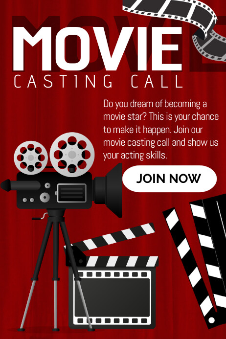 Cast Introduction Posters Plantilla de CASTING CALL | PosterMyWall