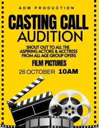 casting call Flyer (US Letter) template
