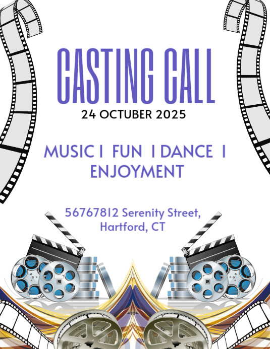 Casting call Flyer (US Letter) template