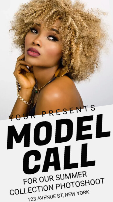 Casting Call Template PosterMyWall