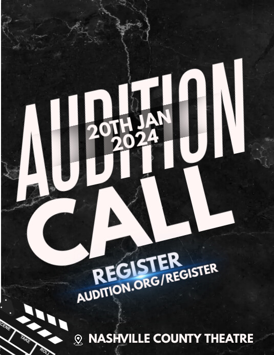 Casting Call Template | PosterMyWall