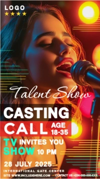 Casting Call Instagram Story Instagram-verhaal template