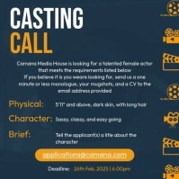 Casting Call Offer Instagram Post template