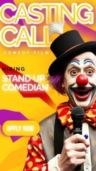 Casting call poster Templates Instagram 快拍