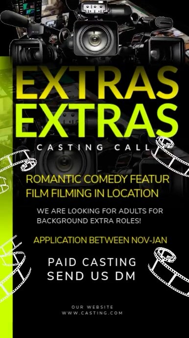 Casting call poster templates Instagram 快拍