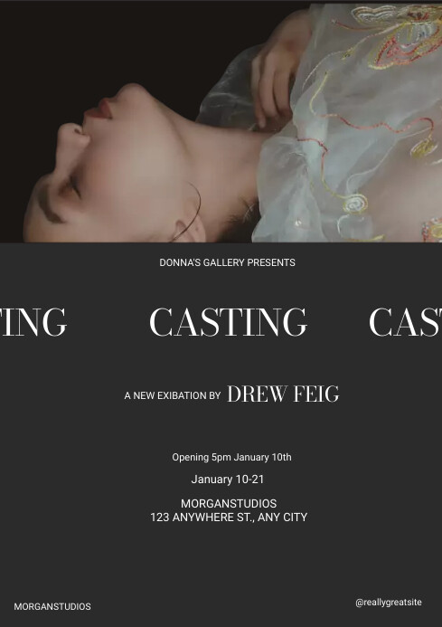 Cast Introduction Posters Casting Call Posters Template | PosterMyWall