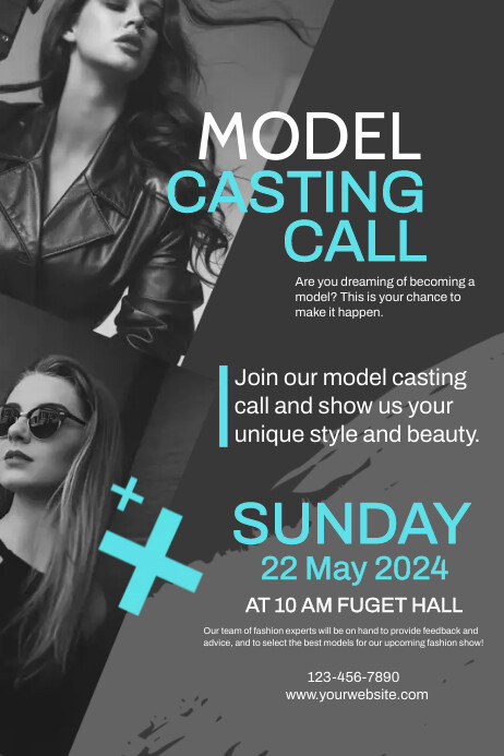 Casting Call Posters Template | PosterMyWall