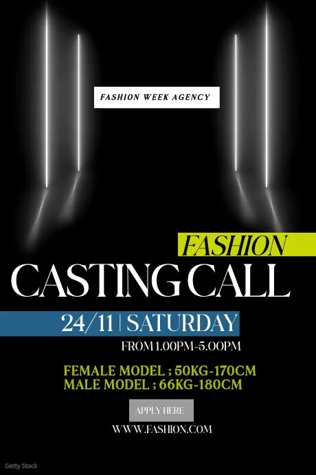 Casting Call Posters Template | PosterMyWall