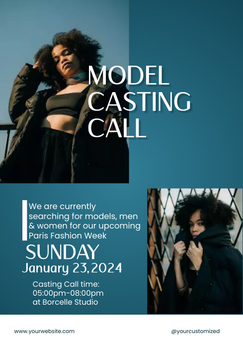 Casting Call Posters Template | PosterMyWall