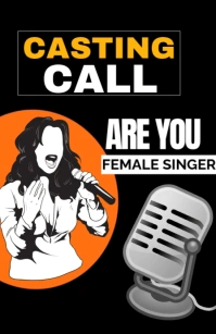 Casting call tabloid template Tabloïd