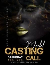 Casting Call Template Volantino (US Letter)