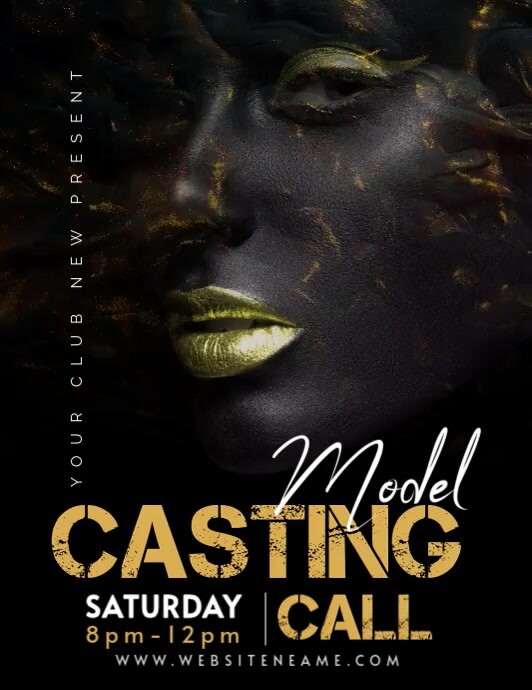 Casting Call Template PosterMyWall
