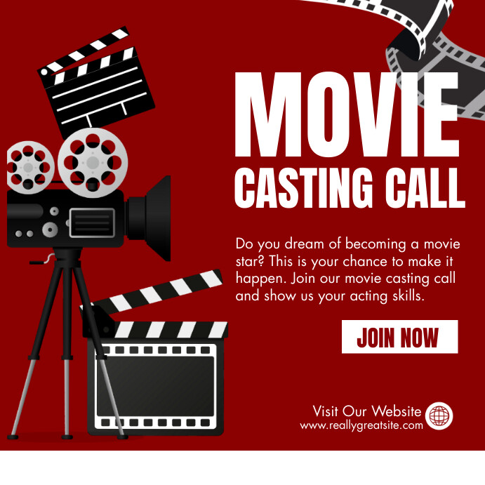 CASTING / THETRE AUDITION Instagram Post template