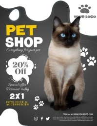 Cat Adoption Ads Flyer (US Letter) template