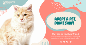 Cat Adoption Ads Facebook Shared Image template