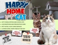 Cat Care Flyer (format US Letter) template