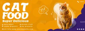 Cat Food Facebook Cover Design Facebook-Cover template