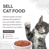 Cat Food Sale Publicação no Instagram template