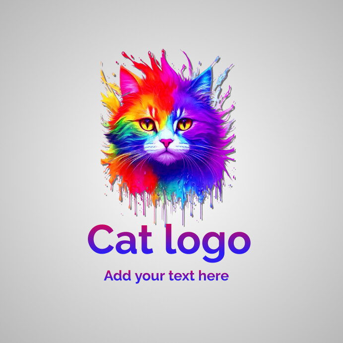 Cat Logo Examples Copy of cat logo design | PosterMyWall