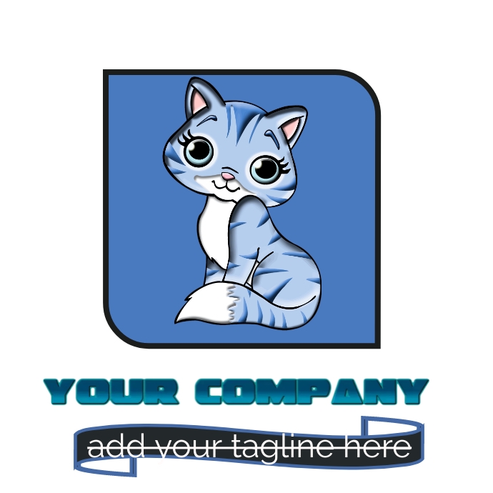 Cat Logo Template PosterMyWall