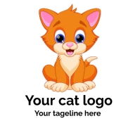 Cat Logo Template PosterMyWall