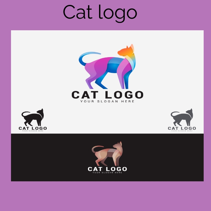 Cat Logo Template PosterMyWall