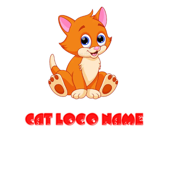 CAT LOGO Логотип template