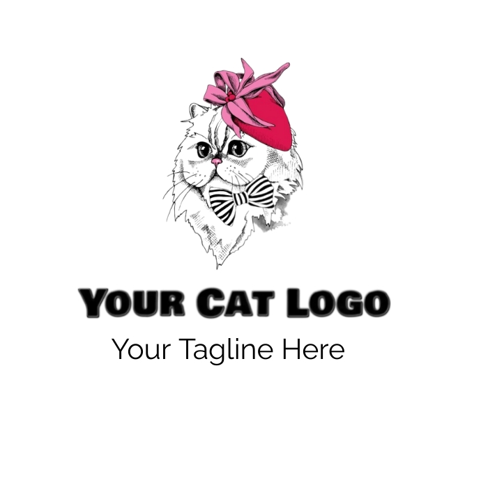 Cat Logo Template PosterMyWall