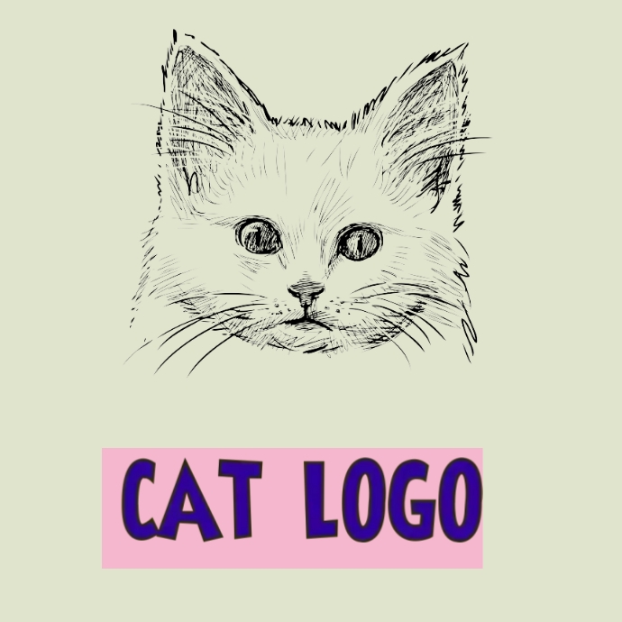 Cat Logo Template PosterMyWall