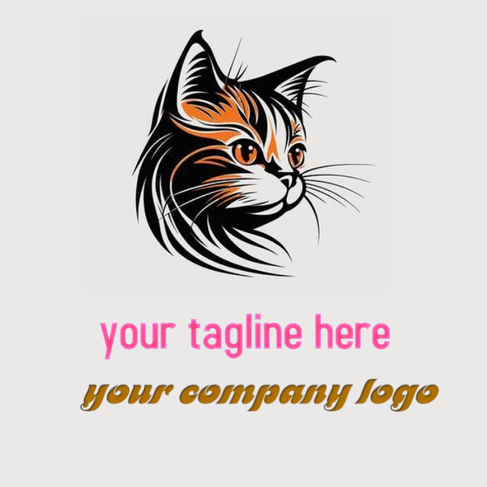 Cat Logo Template PosterMyWall