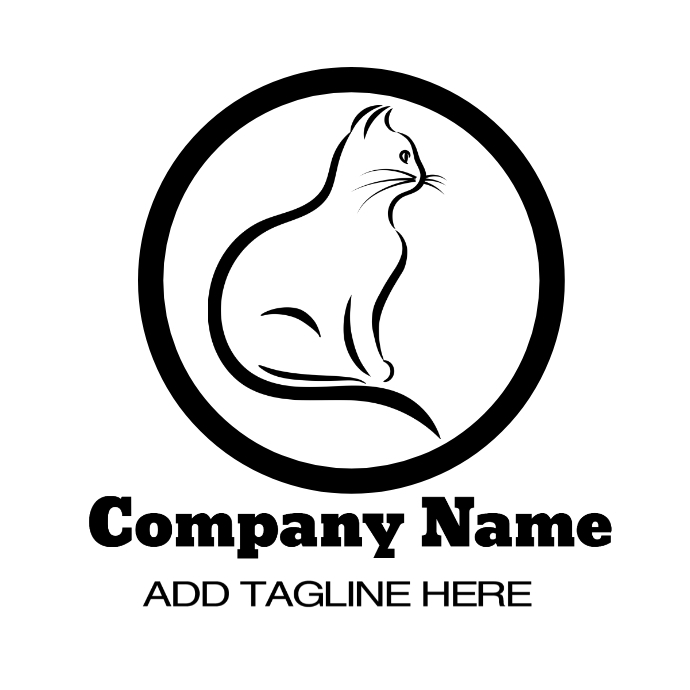 Cat Logo โลโก้ template