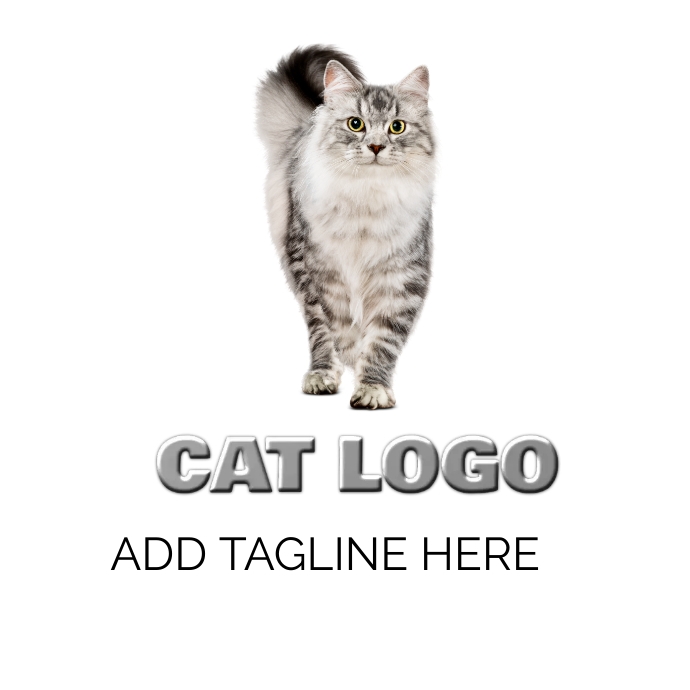 Cat Logo Template PosterMyWall