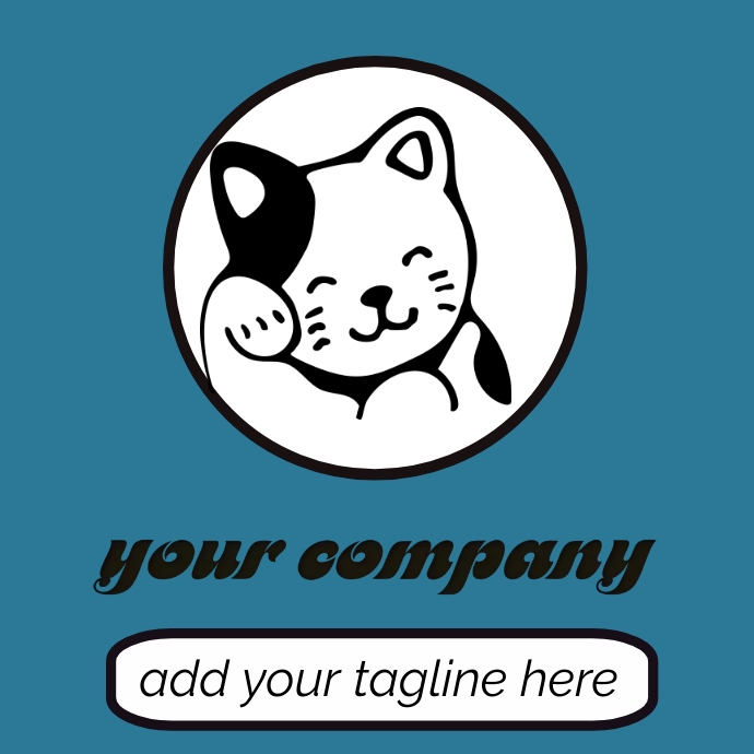 Cat Logo Template PosterMyWall