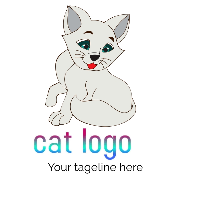 Cat Logo Design Template PosterMyWall