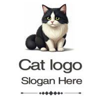 Cat logo โลโก้ template