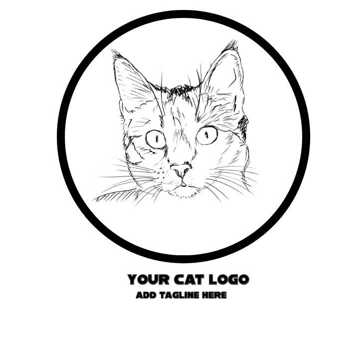 Cat Template Logo PosterMyWall