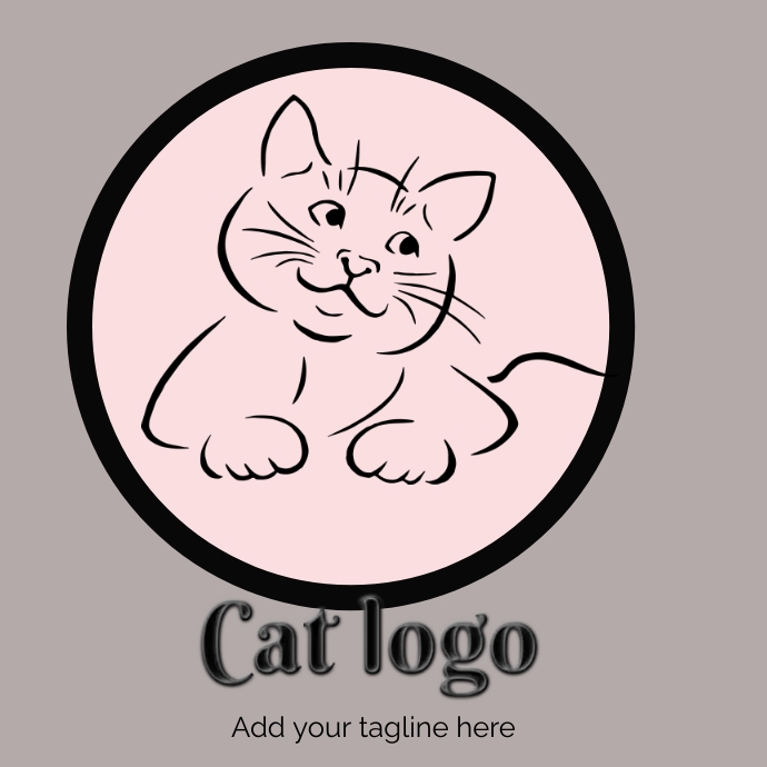 Cat Template Logo PosterMyWall