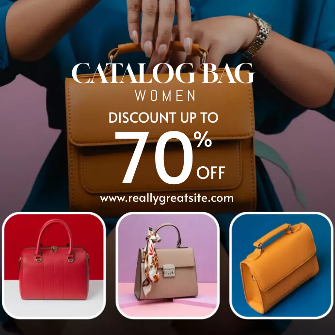 Copy of Catalog bag up to 70 off template PosterMyWall